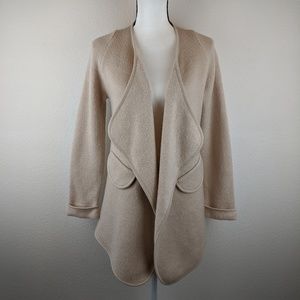 Chicwish Cream Just Knitted Open Coat S/M